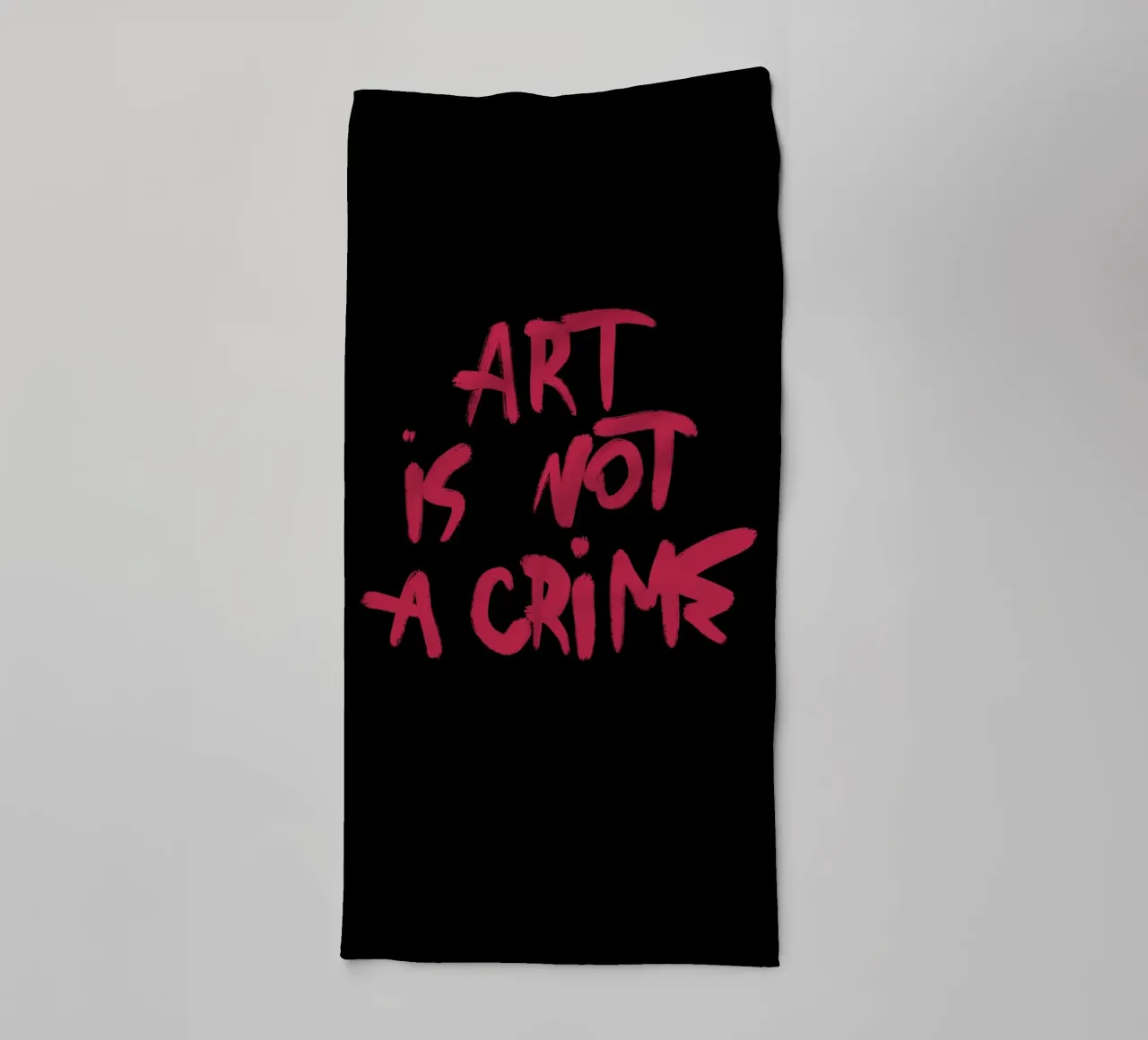 Art Is Not A Crime asciugamano da bagno da treechild