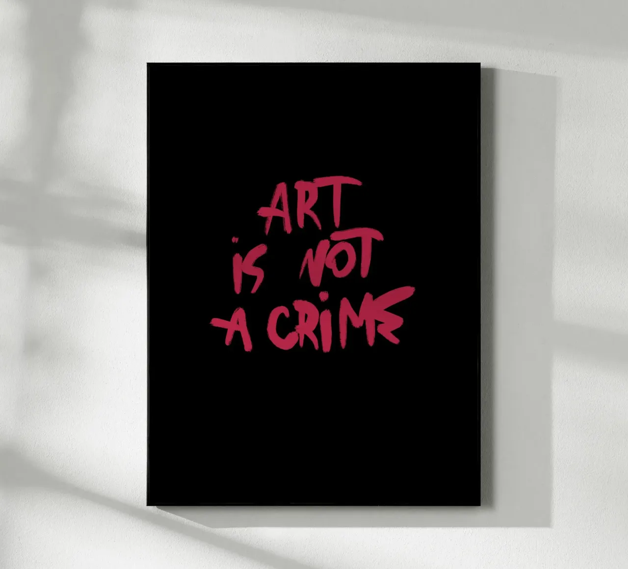 Art Is Not A Crime plexiglass da treechild