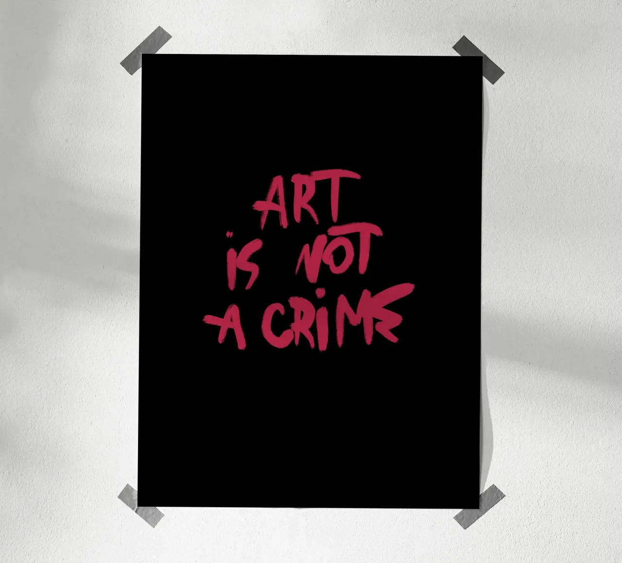 Art Is Not A Crime carta hahnemühle da treechild