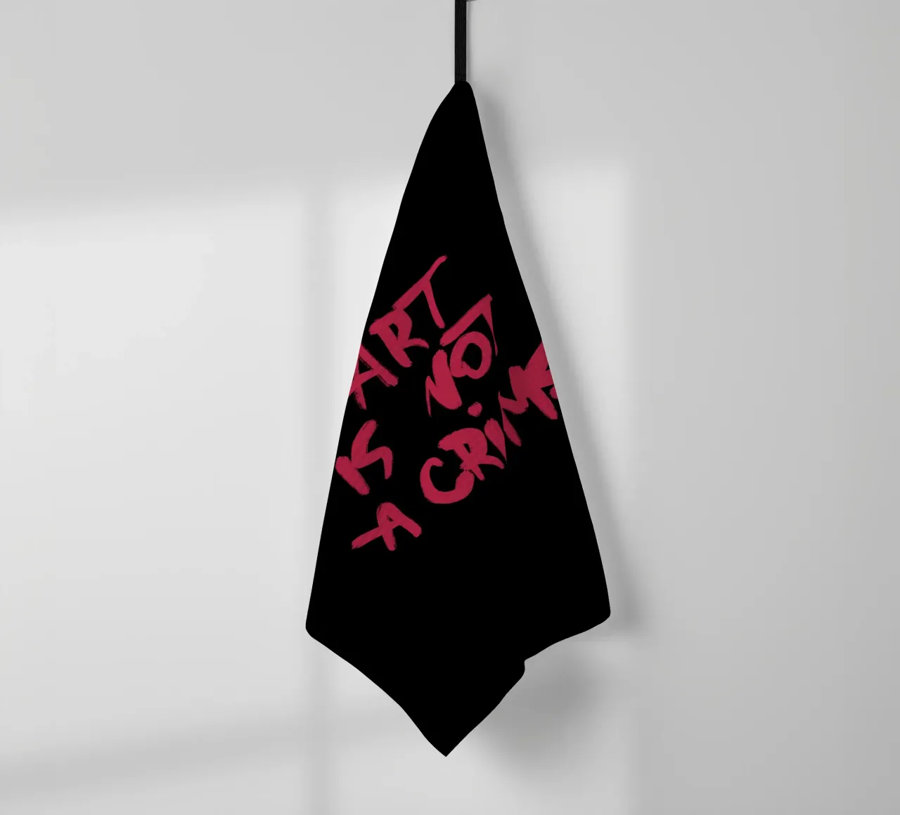 Art Is Not A Crime canovaccio da cucina da treechild