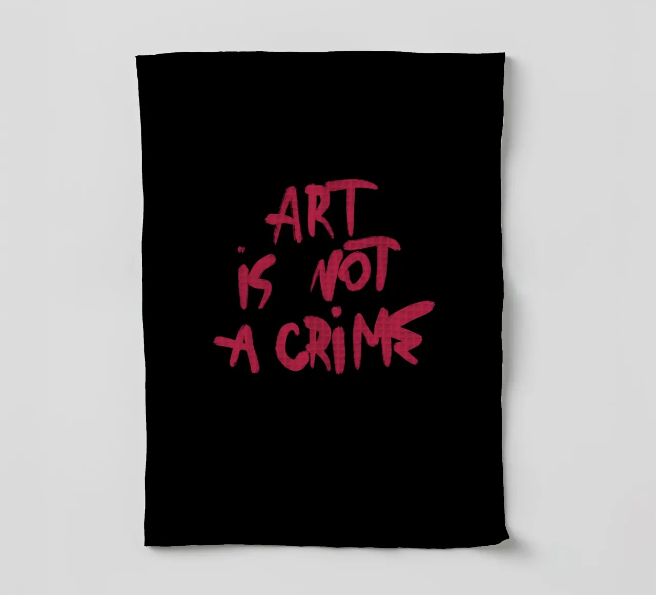 Art Is Not A Crime canovaccio da cucina da treechild