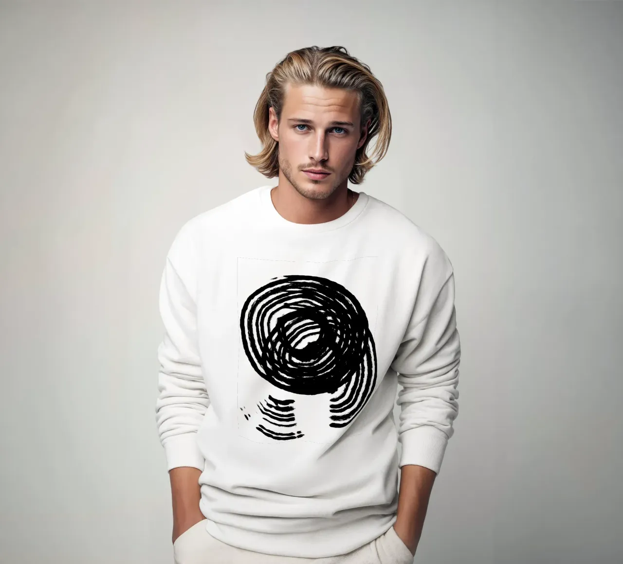 Scratched Circles sweatshirt by treechild