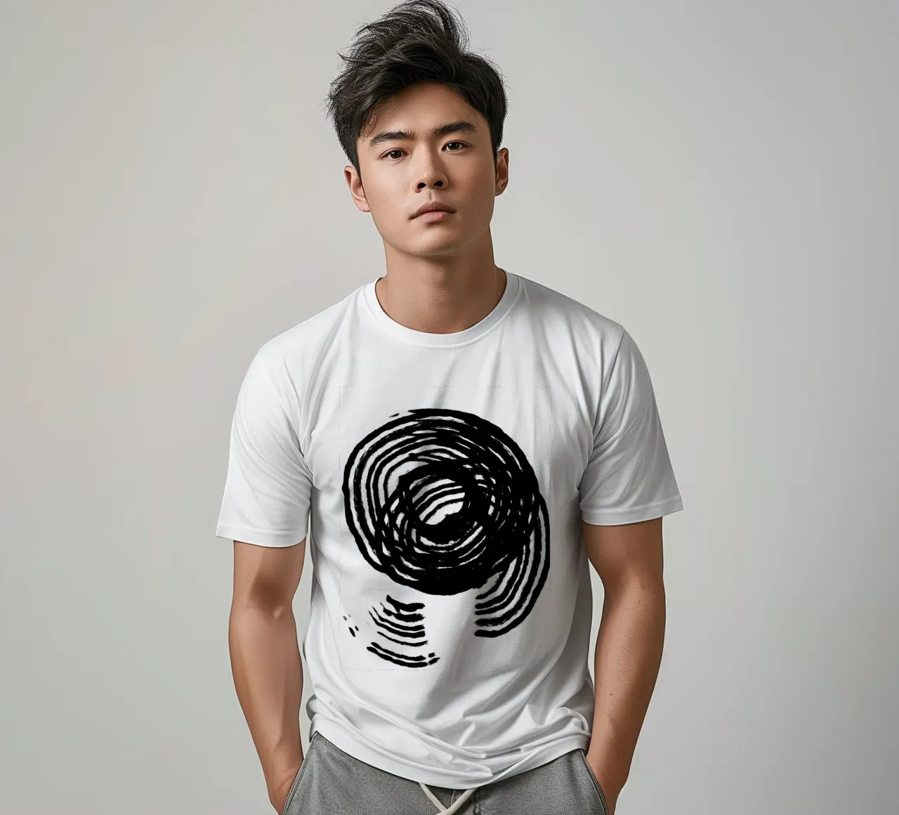 Scratched Circles t-shirt da treechild
