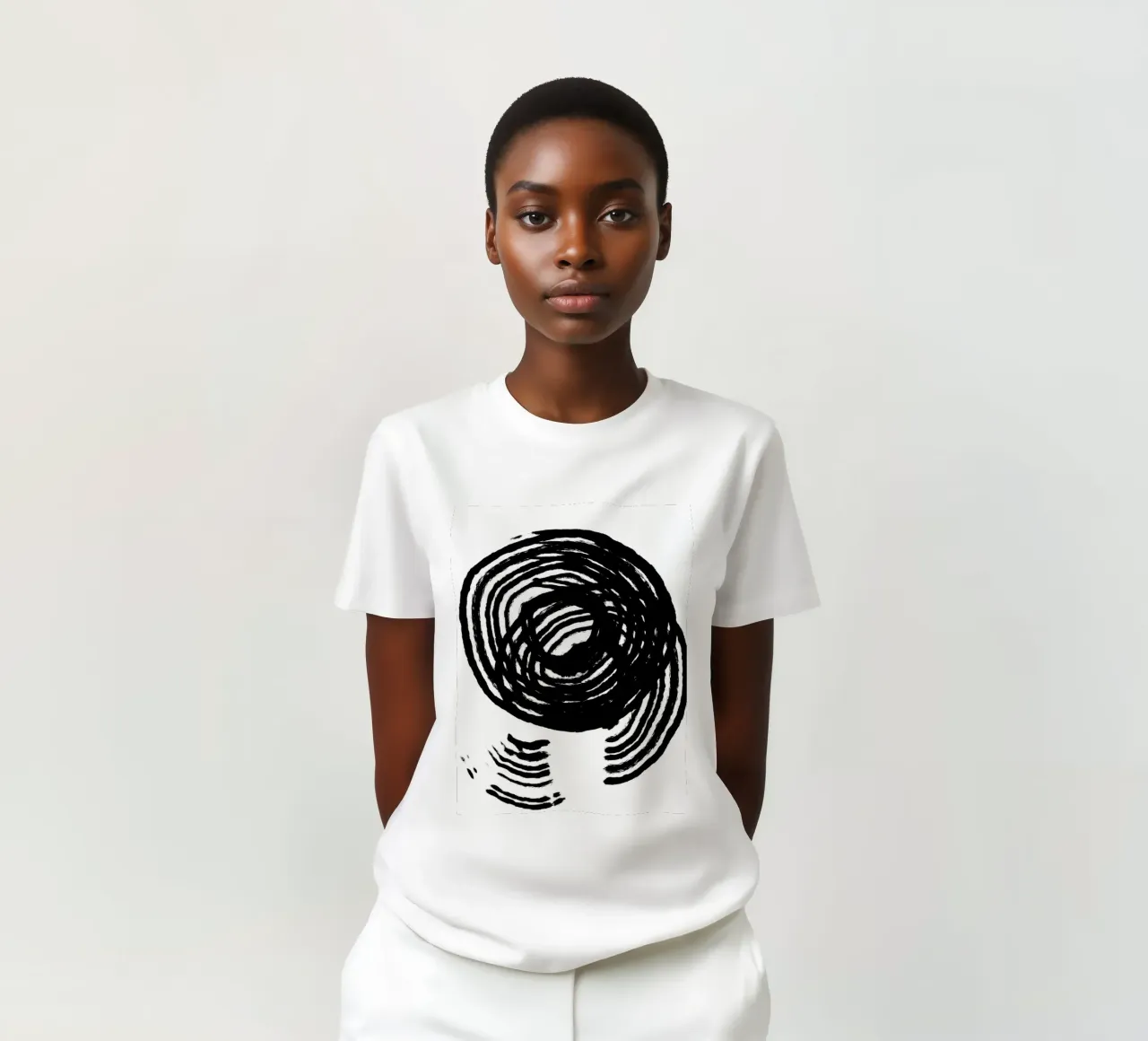 Scratched Circles t-shirt da treechild