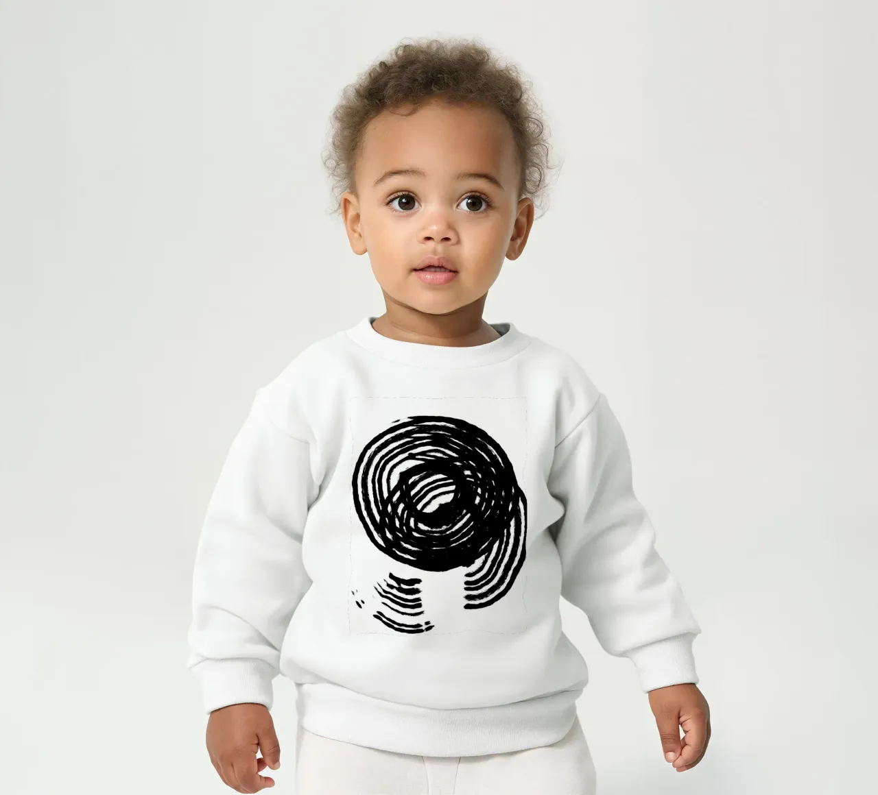 Scratched Circles sudadera de bebé de treechild