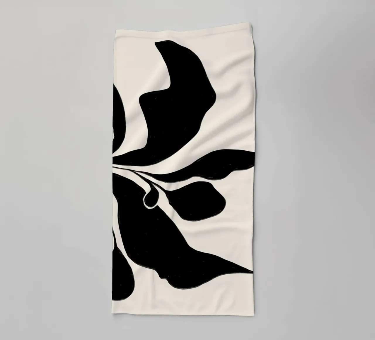 Black Leafs No 2 asciugamano da bagno da treechild