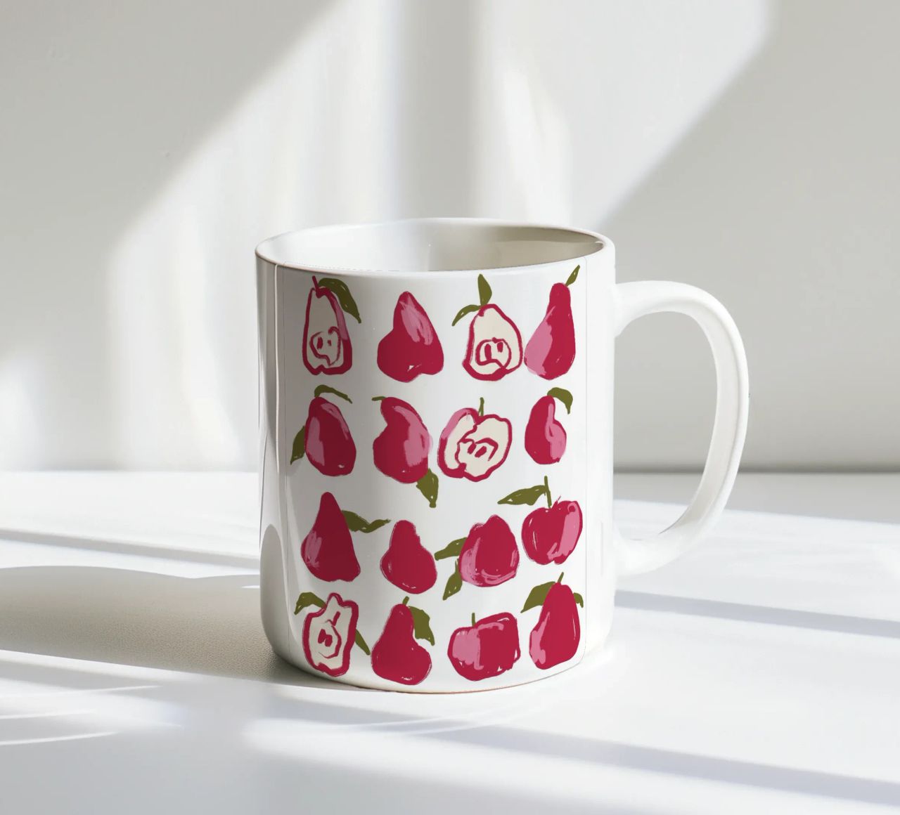 Pears And Apples tazza in ceramica da treechild