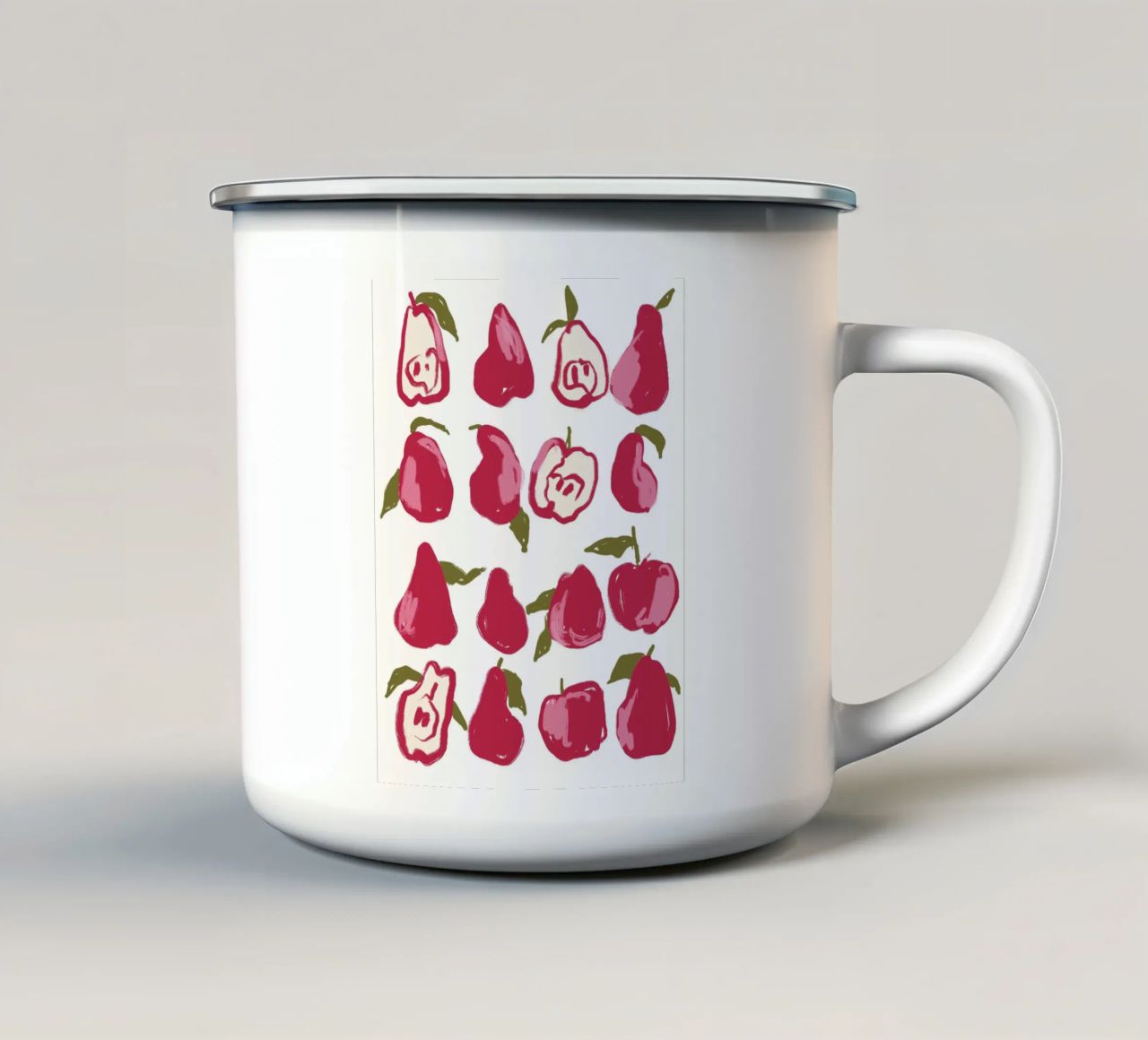 Pears And Apples tazza in smalto da treechild