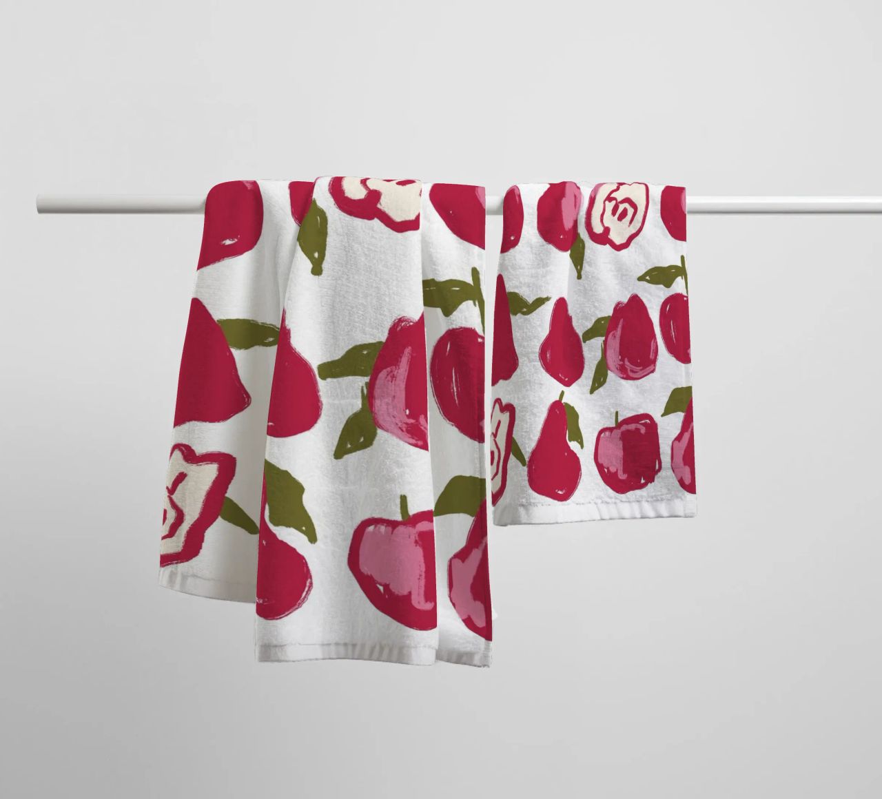Pears And Apples asciugamano da bagno da treechild