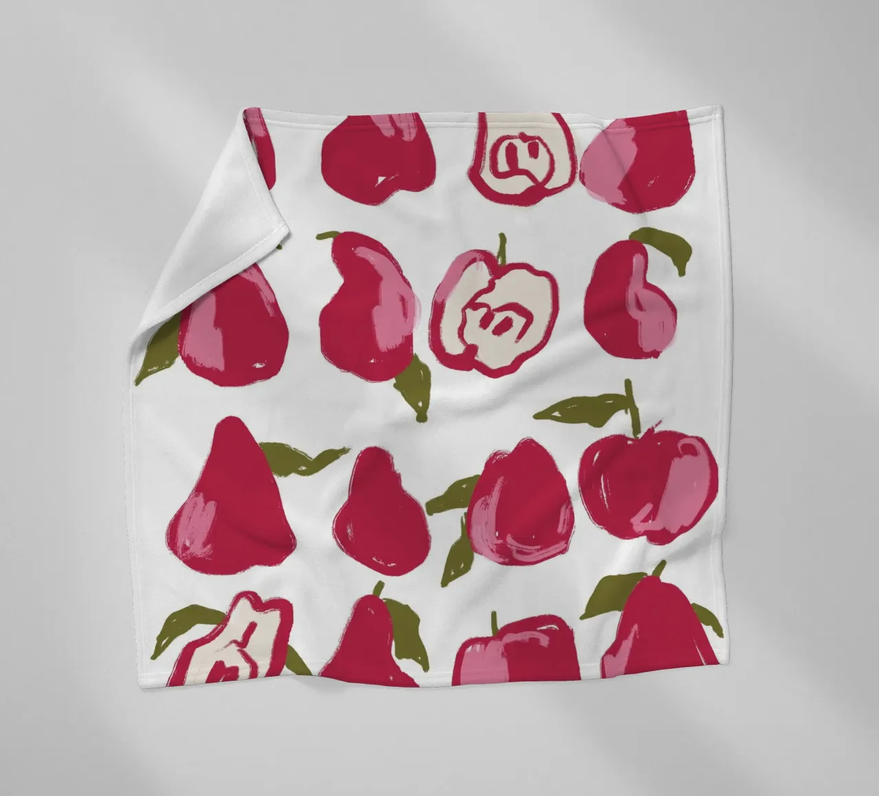 Pears And Apples fleece blanket by treechild