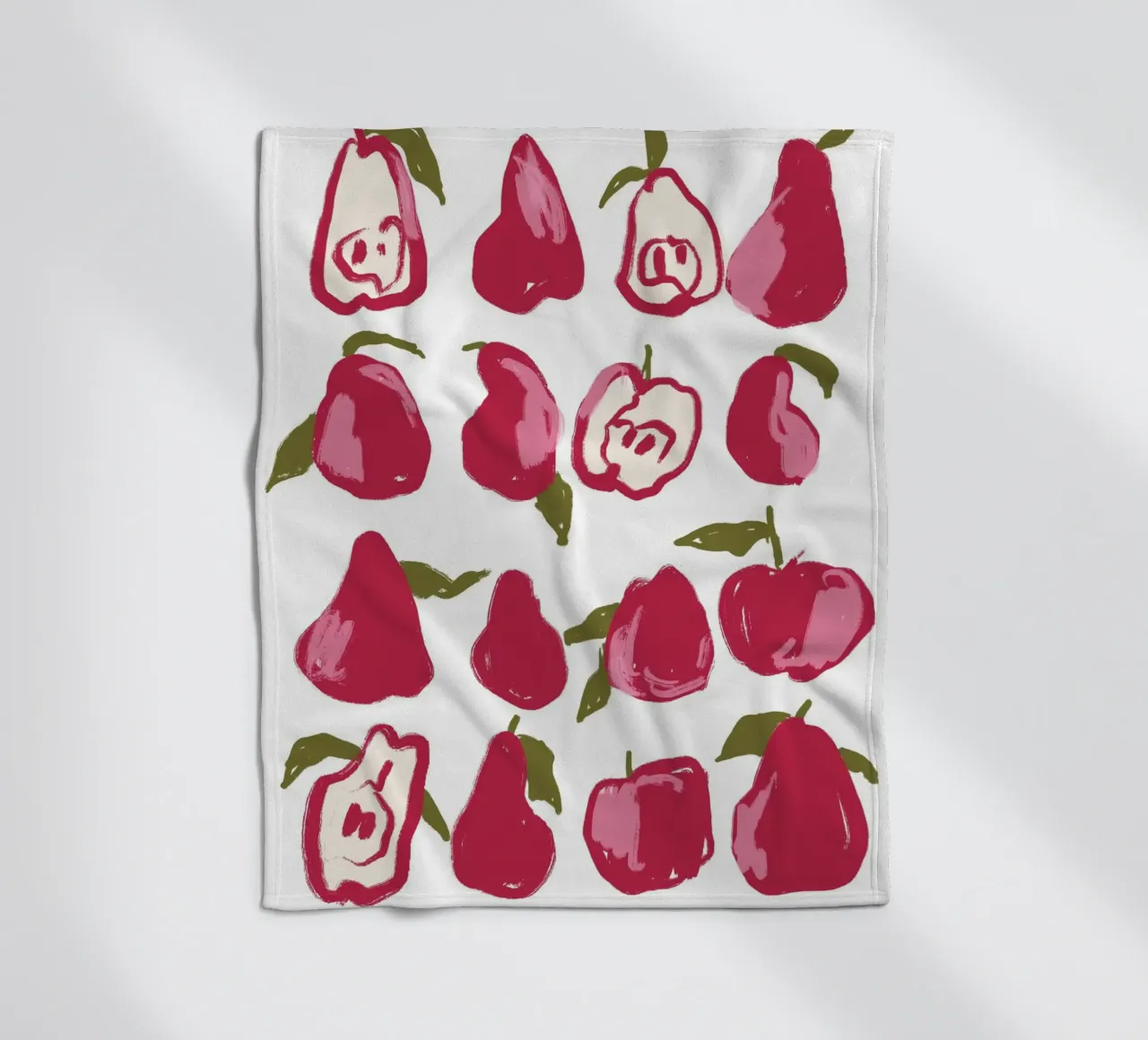 Pears And Apples fleece blanket by treechild