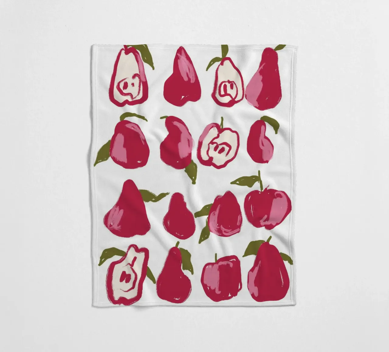 Pears And Apples fleece blanket by treechild