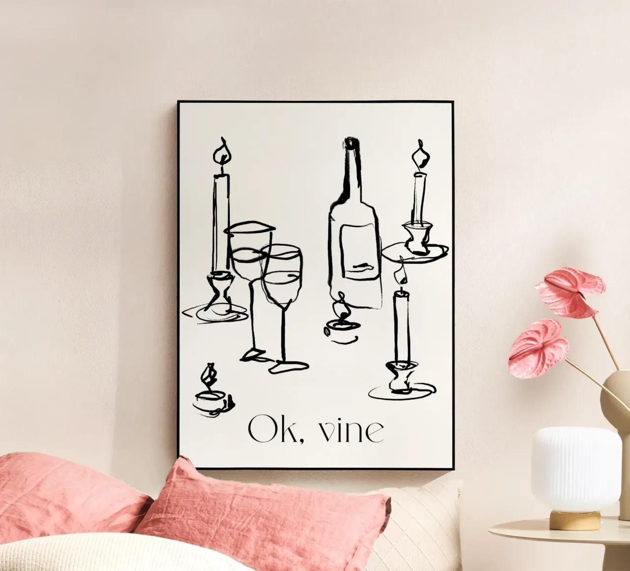 Ok Vine acrylic glass by treechild