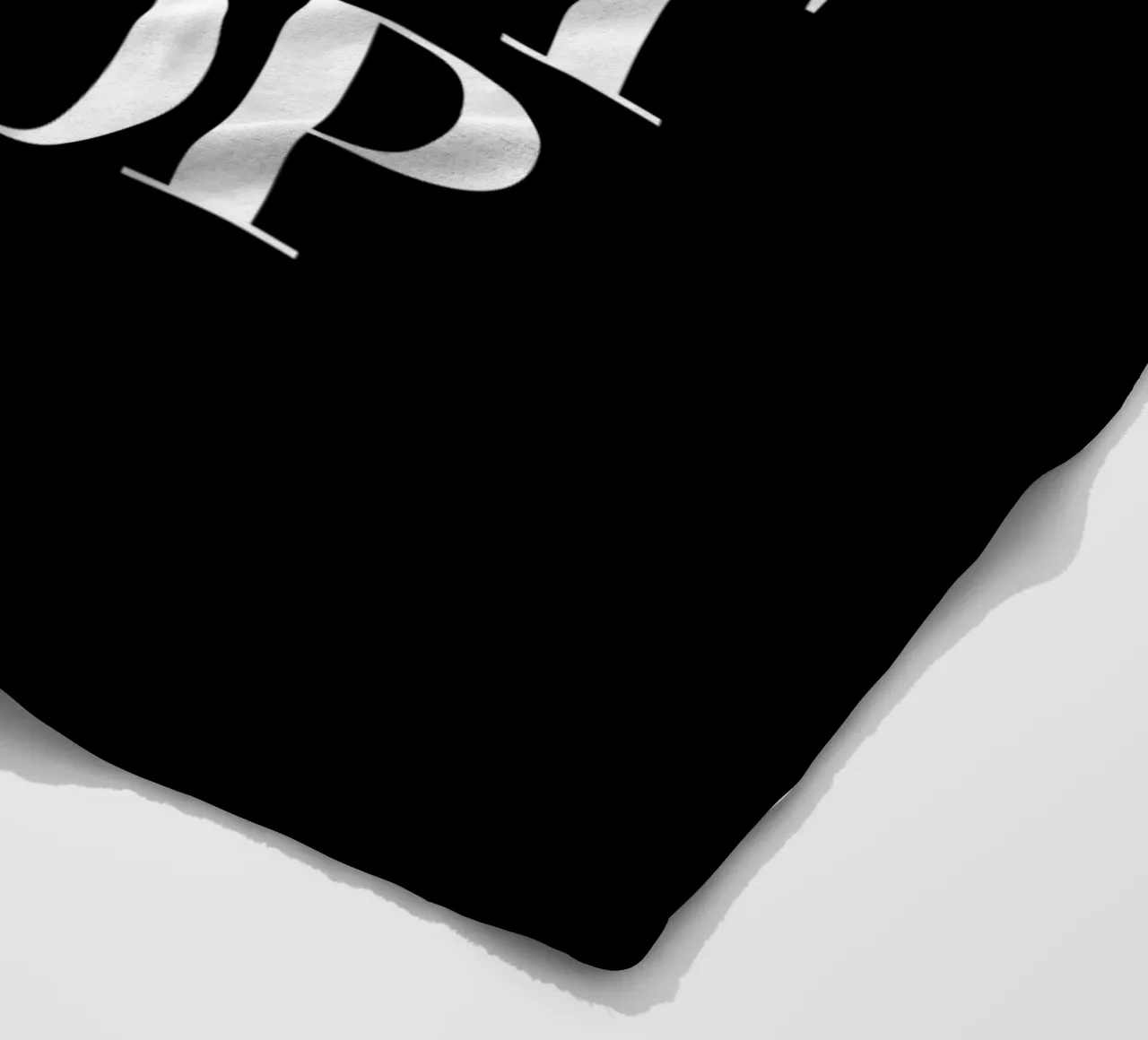 Can't Stop Won't Stop Typografie Design in bianco e nero coperta in pile da THE MOTIVATED TYPE