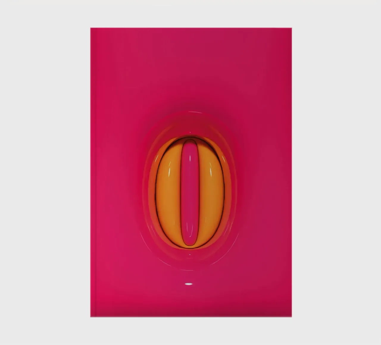 Bubblegum Inflate Initials O Pink notebook by Malou-Studio