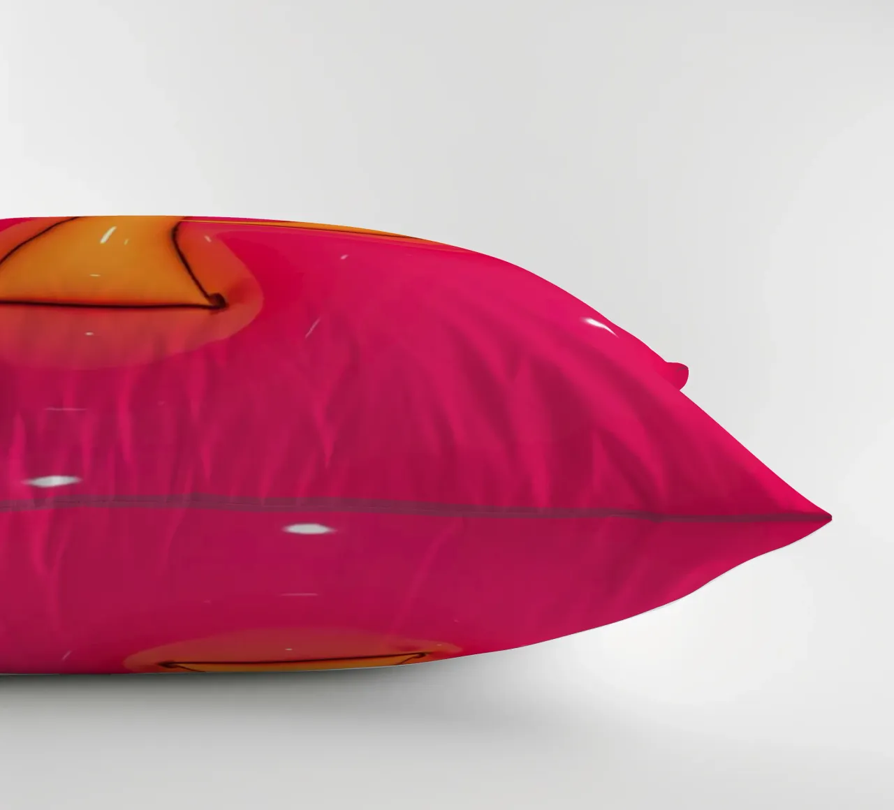 Bubblegum Inflate Initials O Pink decorative cushion by Malou-Studio