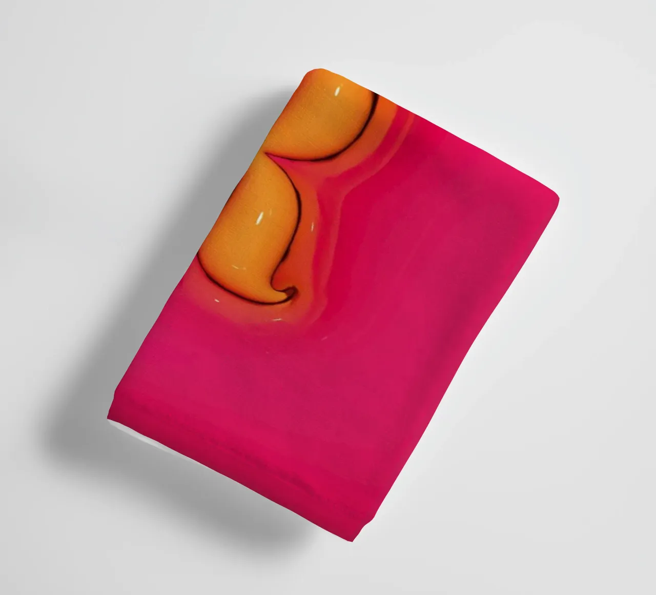 Bubblegum Inflate Initials R Pink towel by Malou-Studio