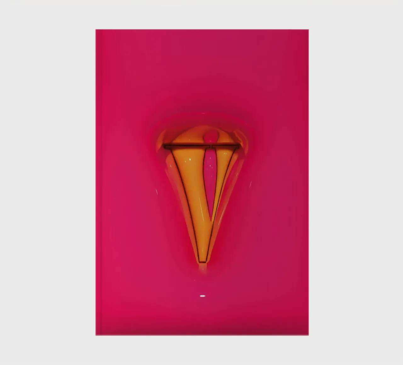 Bubblegum Inflate Initials V Pink notebook by Malou-Studio