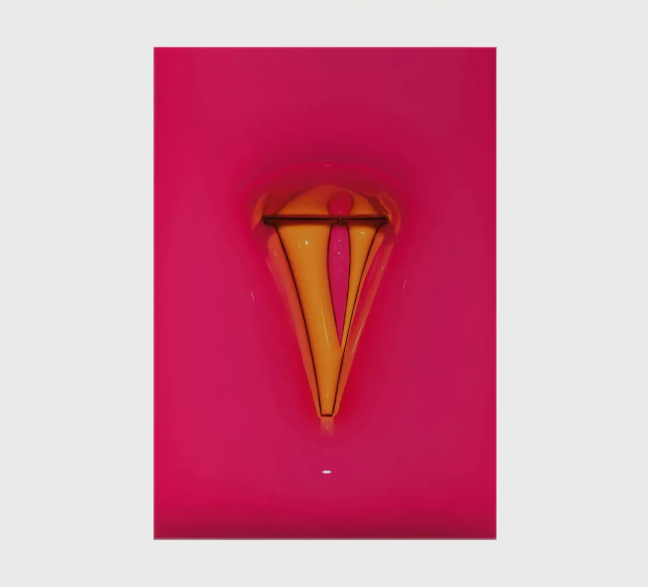 Bubblegum Inflate Initials V Pink notebook by Malou-Studio