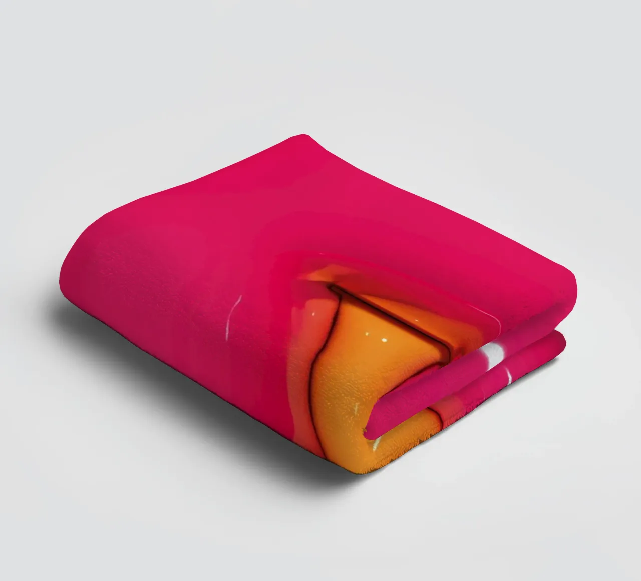 Bubblegum Inflate Initials X Pink towel by Malou-Studio