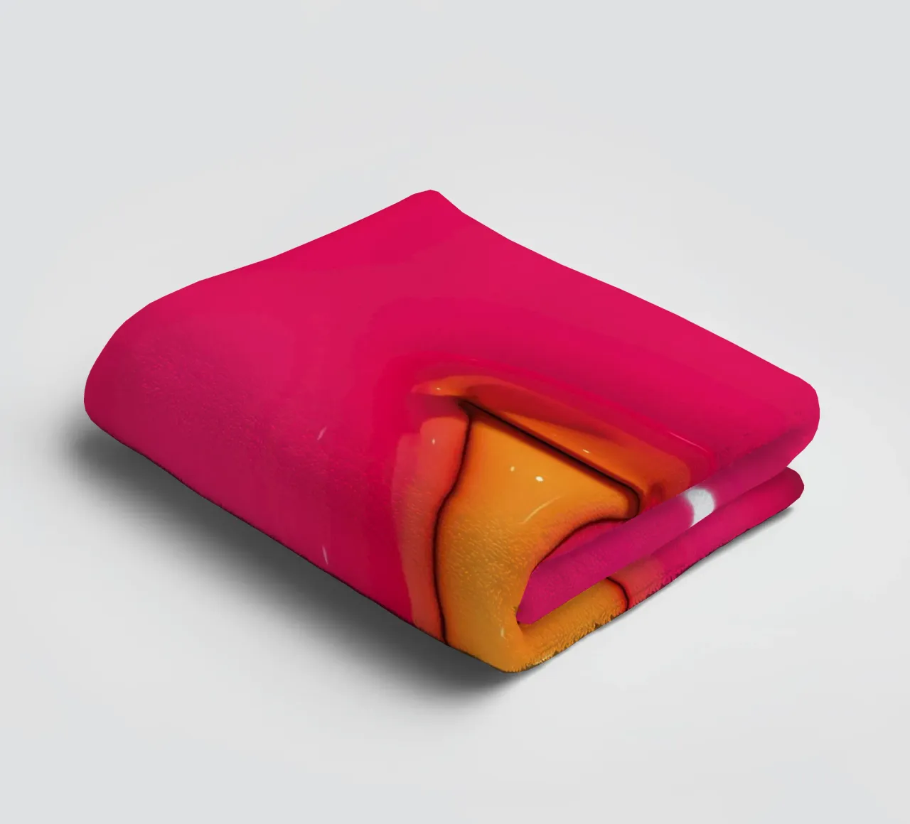 Bubblegum Inflate Initials Y Pink towel by Malou-Studio