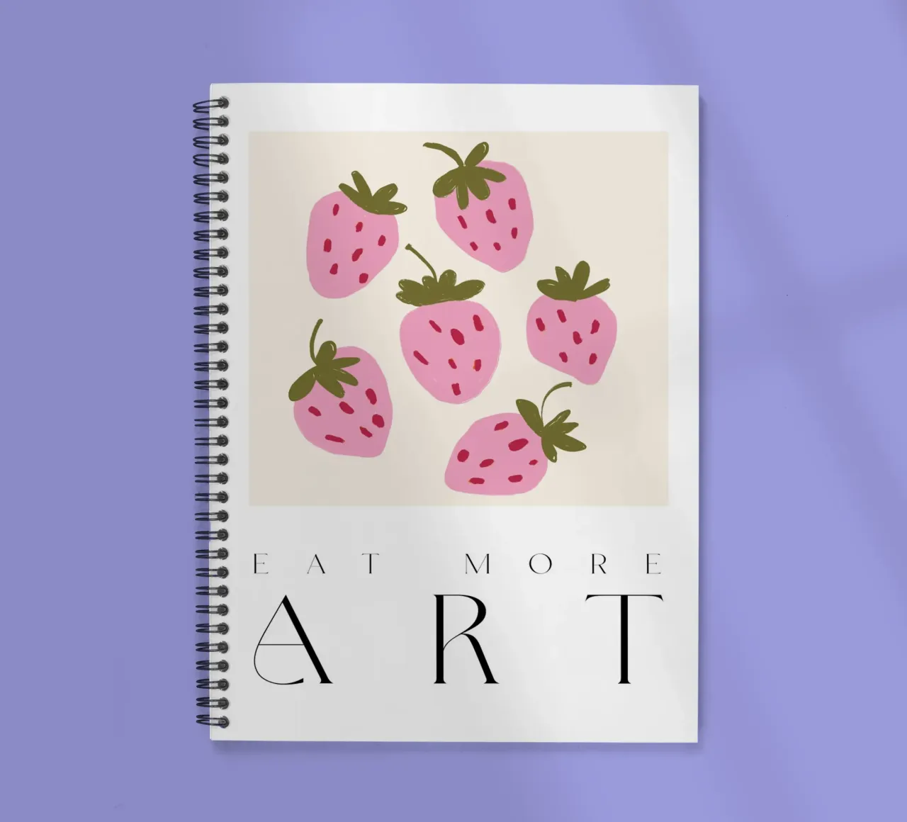 Eat More Art spiral notebook by treechild