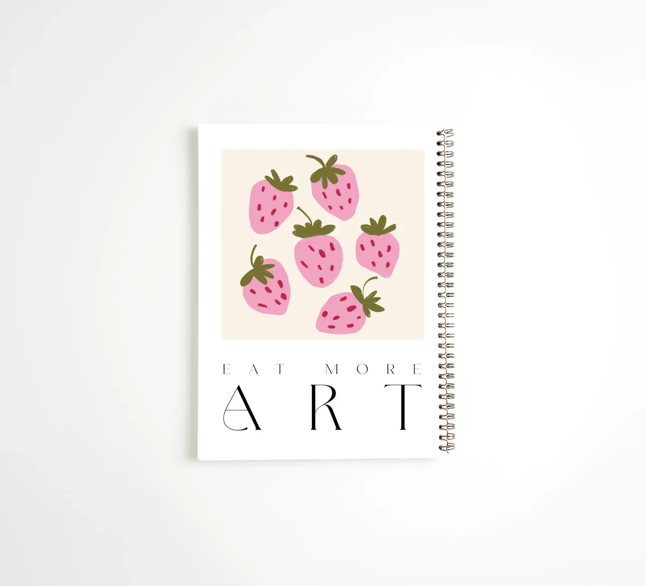 Eat More Art spiral notebook by treechild