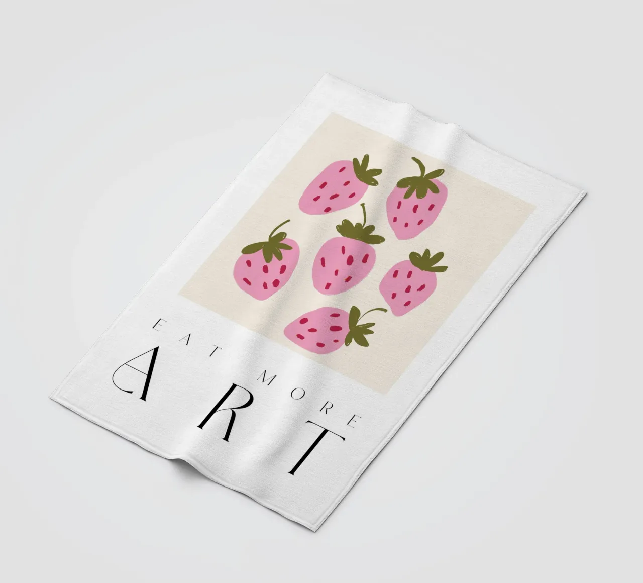 Eat More Art coperta in pile da treechild