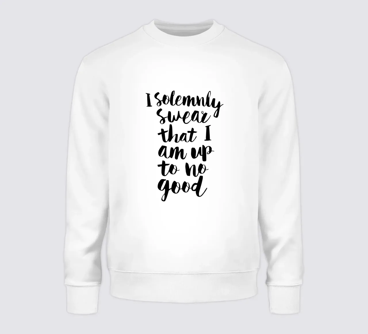 Ich schwöre feierlich, dass ich nichts Gutes im Schilde führe Sweatshirt von THE MOTIVATED TYPE