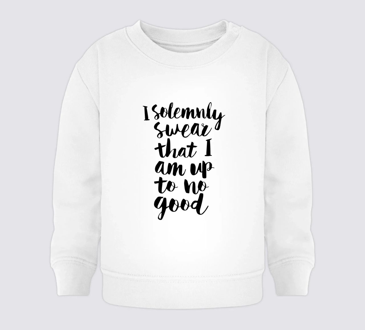 Giuro solennemente che non sto combinando nulla di buono felpa neonato da THE MOTIVATED TYPE