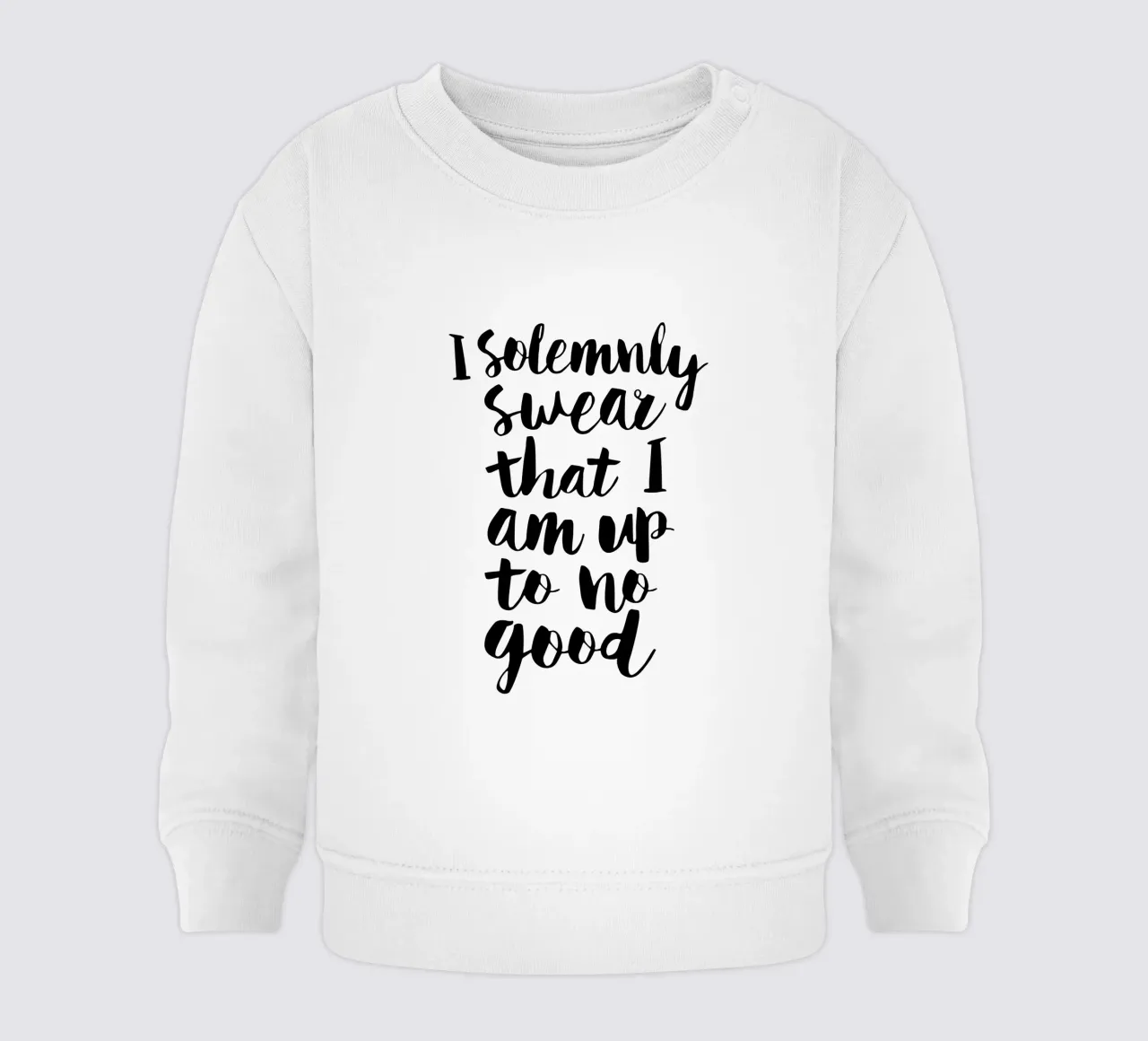 Giuro solennemente che non sto combinando nulla di buono felpa neonato da THE MOTIVATED TYPE