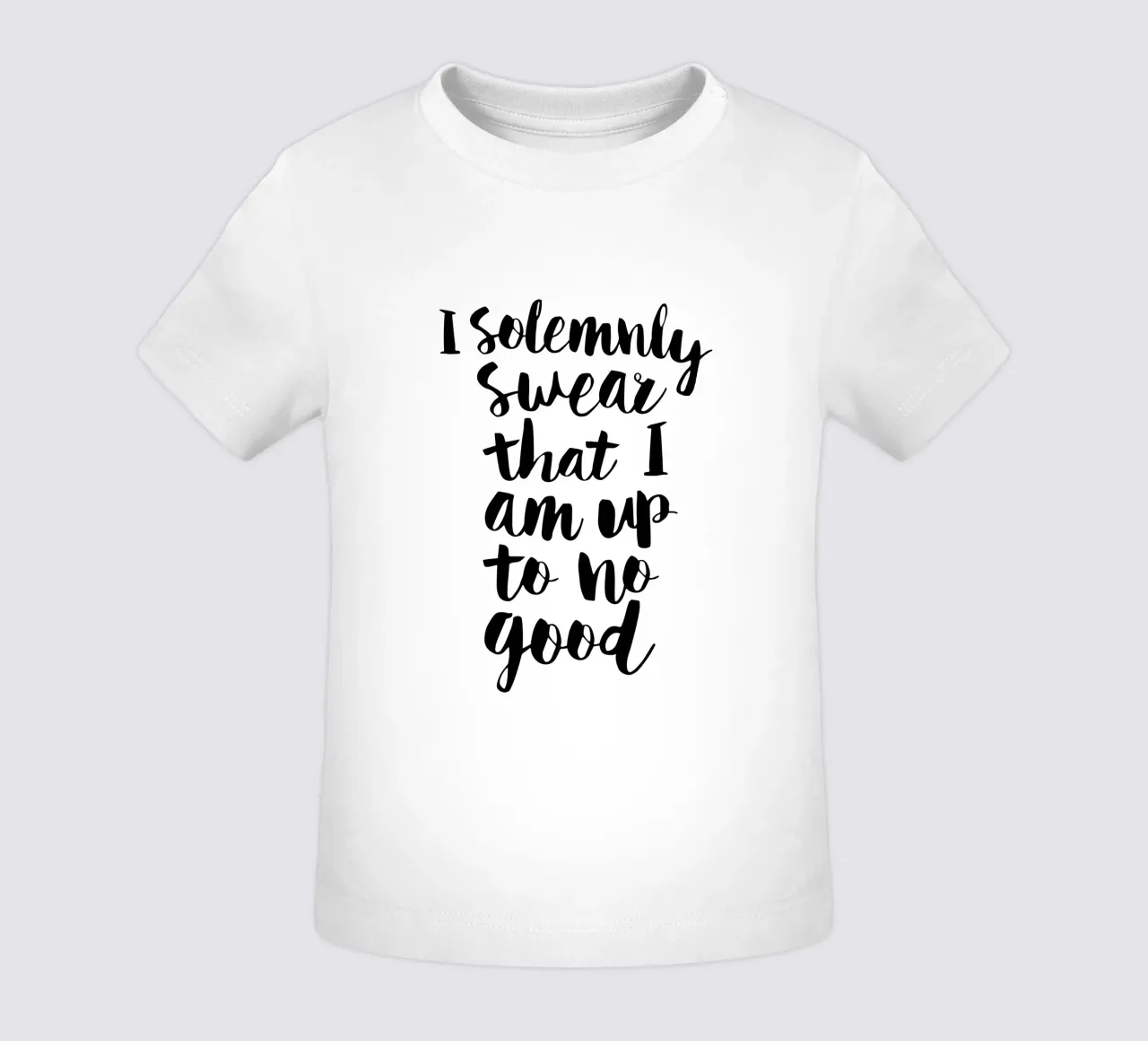 Ik zweer plechtig dat ik niets goeds van plan ben baby t-shirt van THE MOTIVATED TYPE