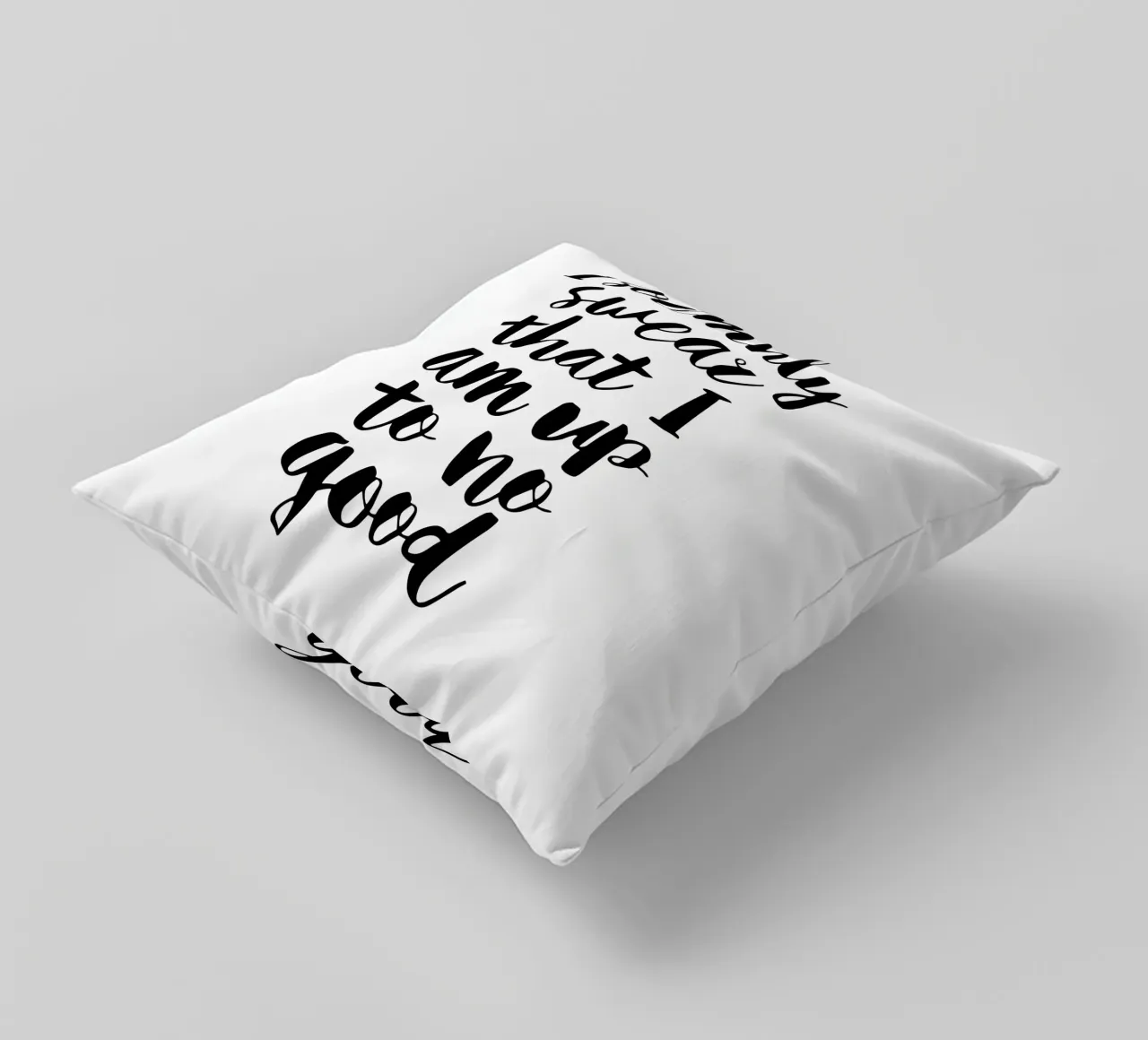 Giuro solennemente che non sto combinando nulla di buono cuscino da THE MOTIVATED TYPE