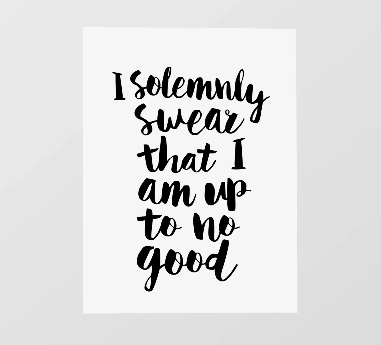 Giuro solennemente che non sto combinando nulla di buono telo in pvc da THE MOTIVATED TYPE