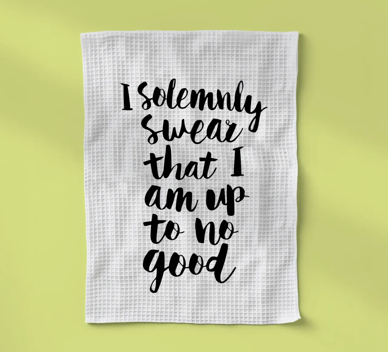 Giuro solennemente che non sto combinando nulla di buono canovaccio da cucina da THE MOTIVATED TYPE