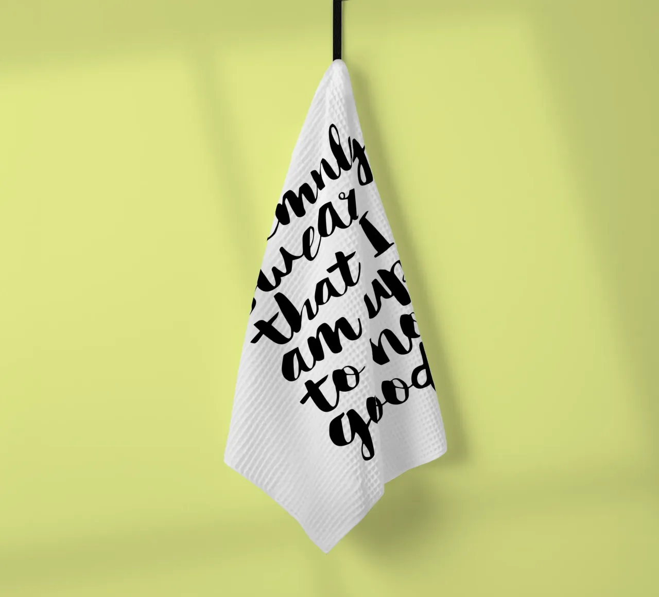 Giuro solennemente che non sto combinando nulla di buono canovaccio da cucina da THE MOTIVATED TYPE