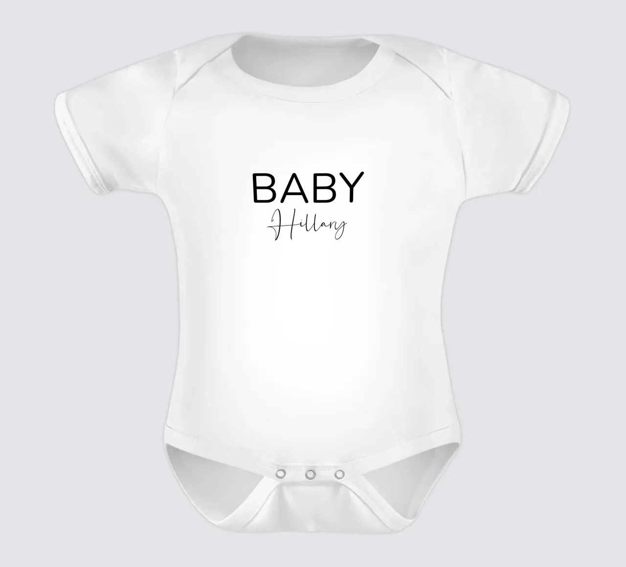 Nome personalizzato del bambino body neonato maniche corte da Personalized Art