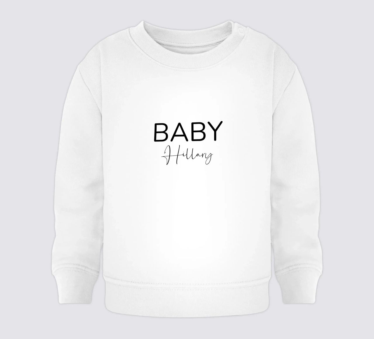 Nombre de bebé personalizado sudadera de bebé de Personalized Art
