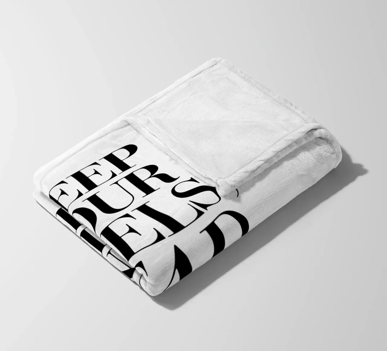 Halten Sie Ihre Absätze, Ihren Kopf und Ihre Standards hoch Typografie Design Fleecedecke von THE MOTIVATED TYPE
