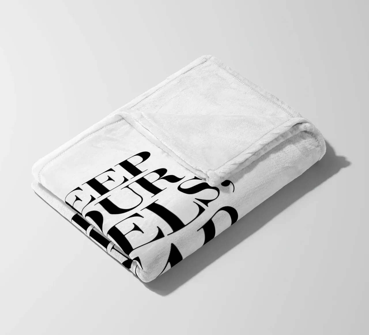 Halten Sie Ihre Absätze, Ihren Kopf und Ihre Standards hoch Typografie Design Fleecedecke von THE MOTIVATED TYPE