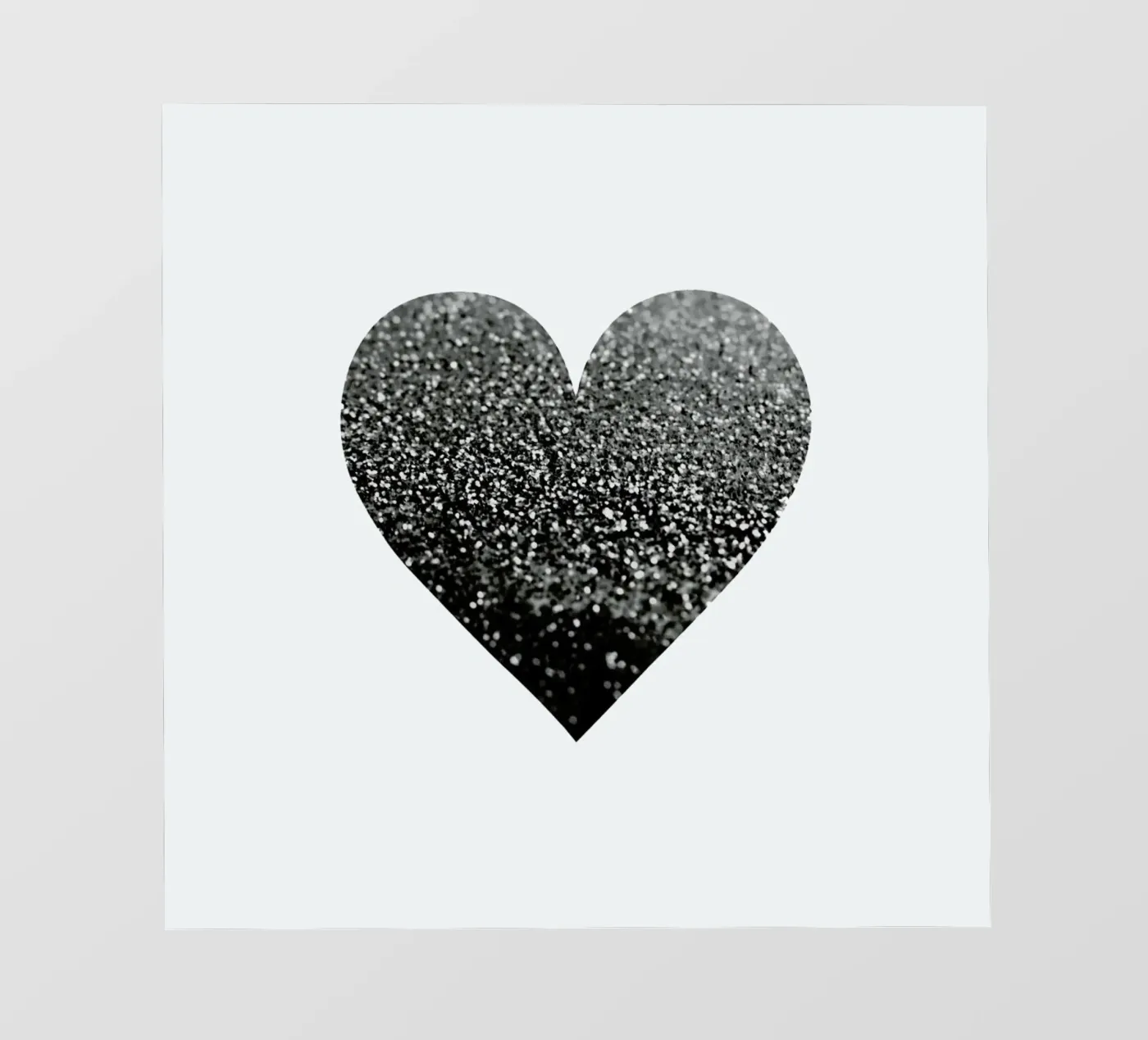 Cuore nero telo in pvc da Monika Strigel
