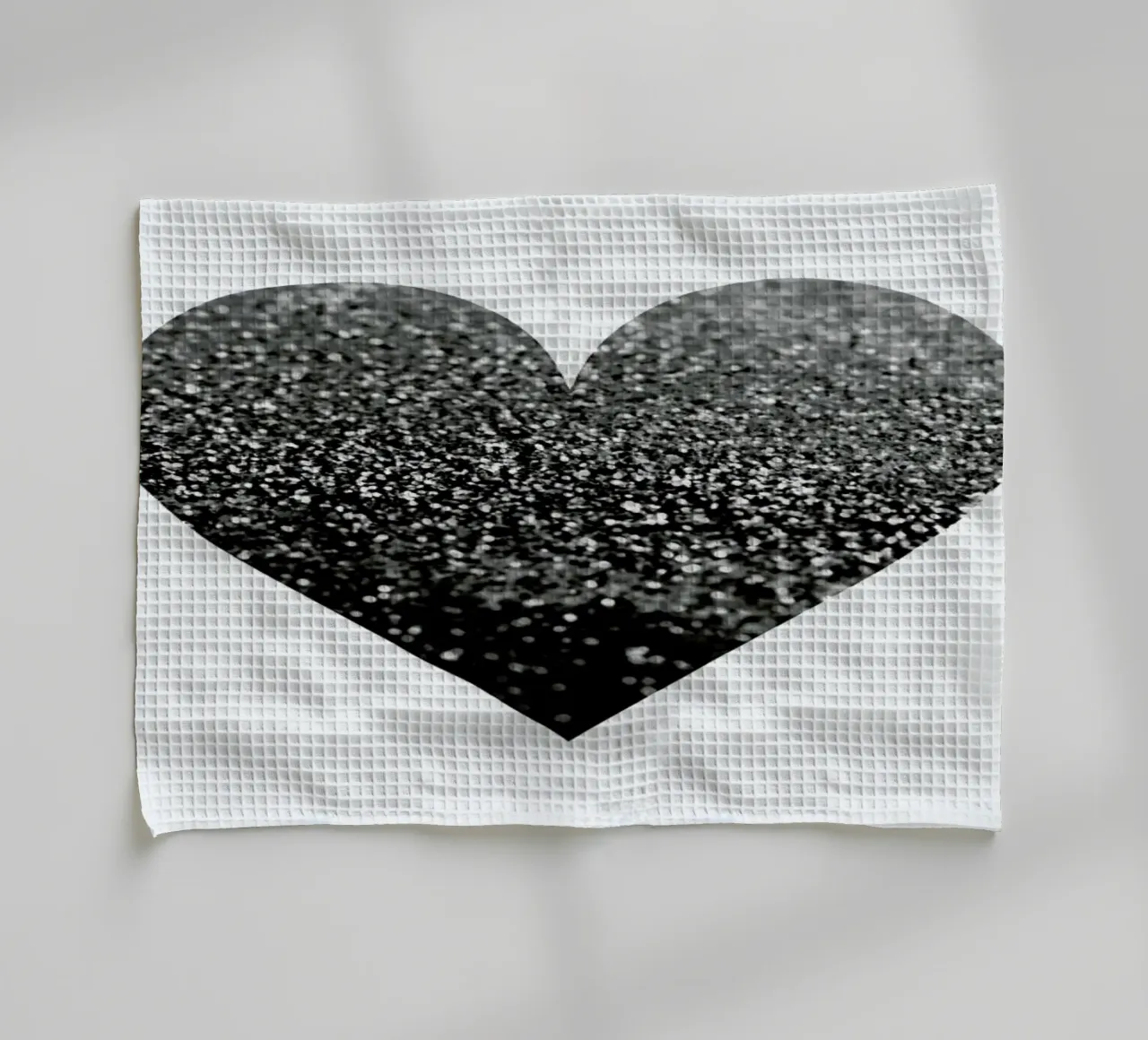Cuore nero canovaccio da cucina da Monika Strigel