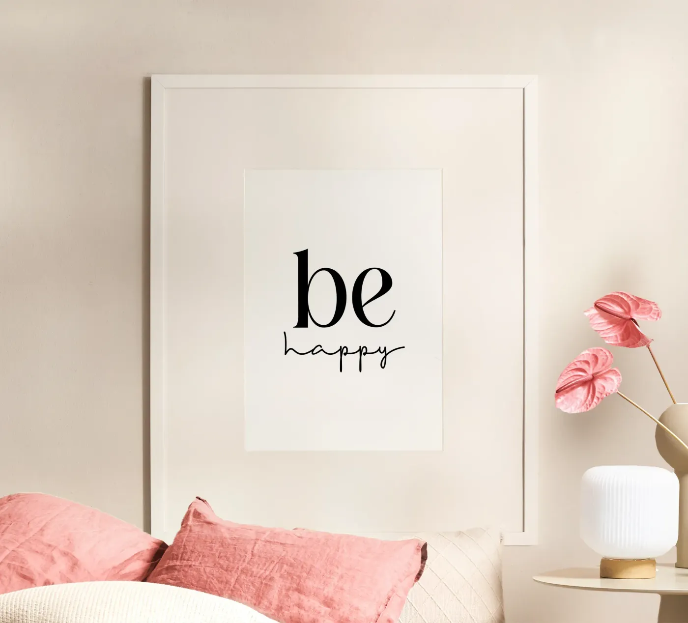 Be happy poster by BAINAI QUOTES