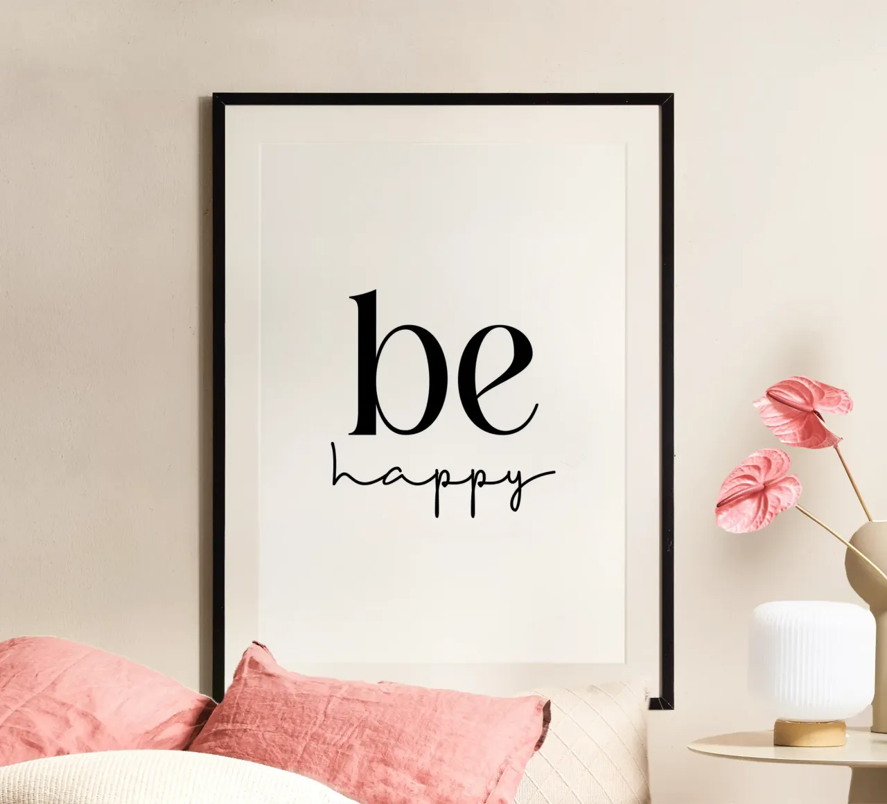 Be happy poster da BAINAI QUOTES