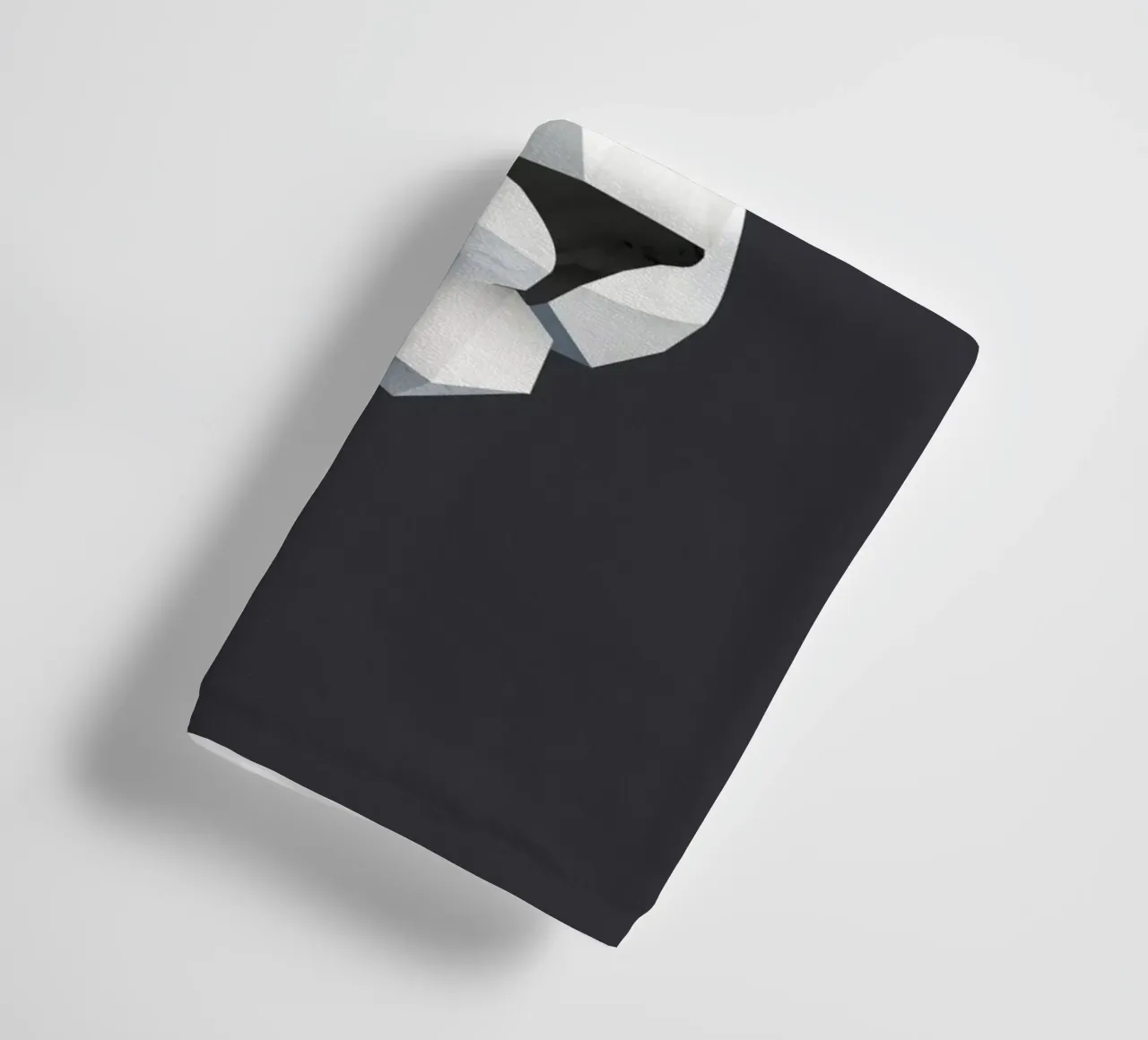 Geometric snow leopard - elegance of the wilderness towel by namosh