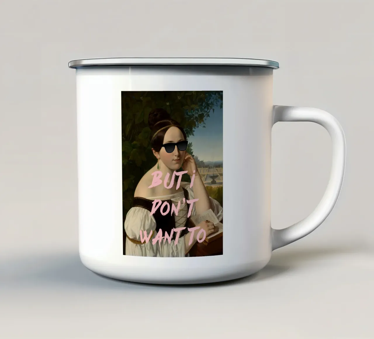 BUT I DON’T WANT TO tazza in smalto da ramosashop