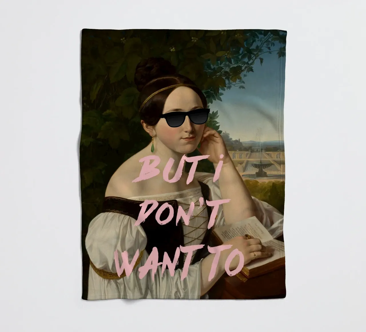 BUT I DON’T WANT TO coperta in pile da ramosashop