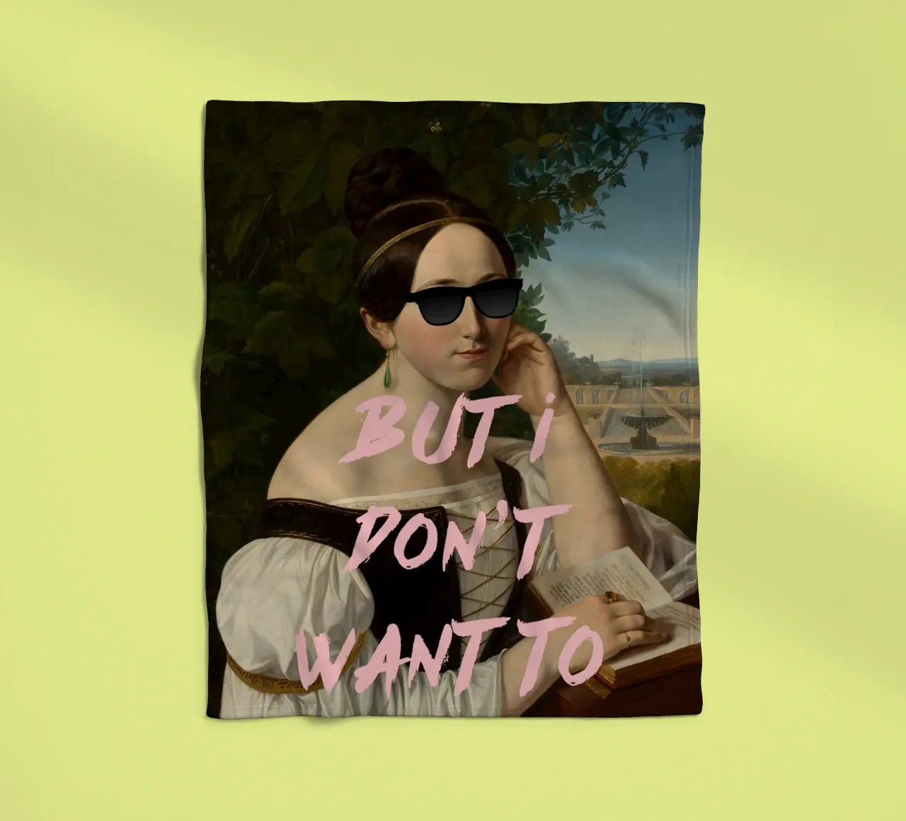 BUT I DON’T WANT TO coperta in pile da ramosashop