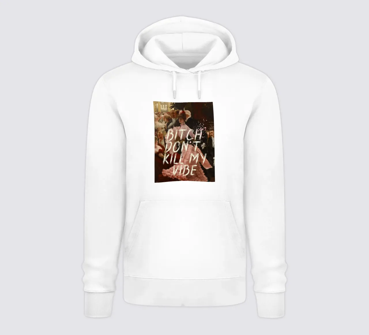 Bitch don't kill my vibe. felpa con cappuccio da ramosashop
