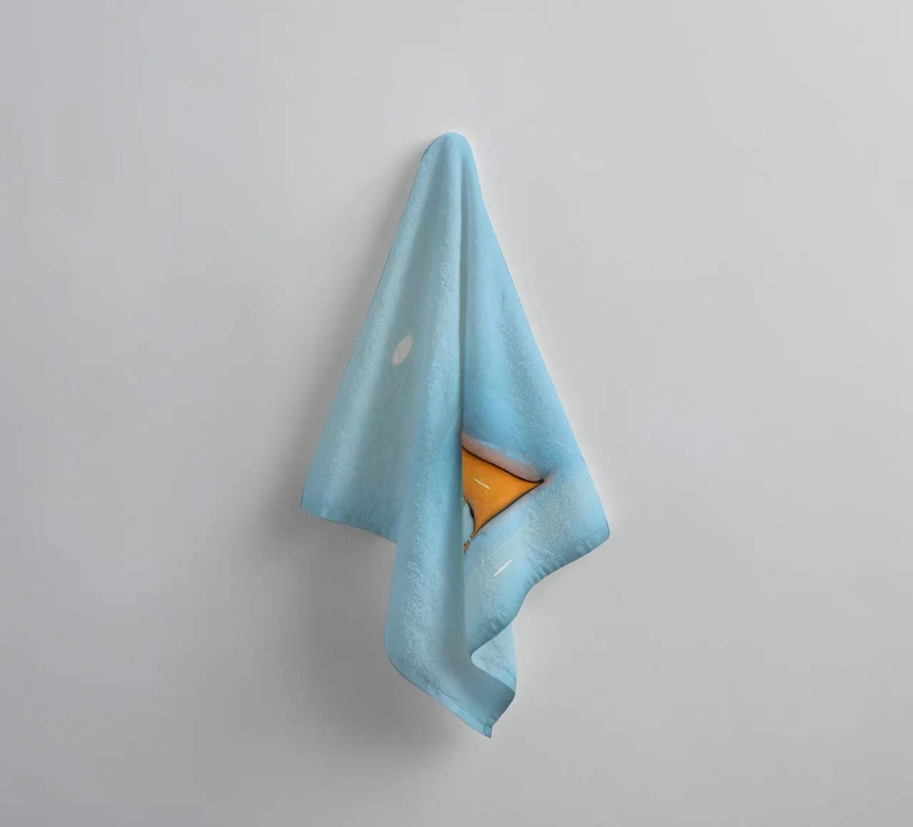 Bubblegum Inflate Initials A Blue towel by Malou-Studio